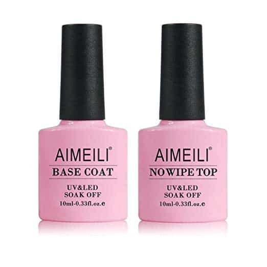 AMEILI Base Coat and No Wipe Top Coat Set
