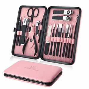 Keiby Citom  Professional  18Pcs Manicure Set  (Pink) 