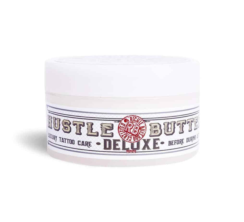 Hustle Bustle Deluxe – Tattoo Butter for Before, During and After the Tattoo Process