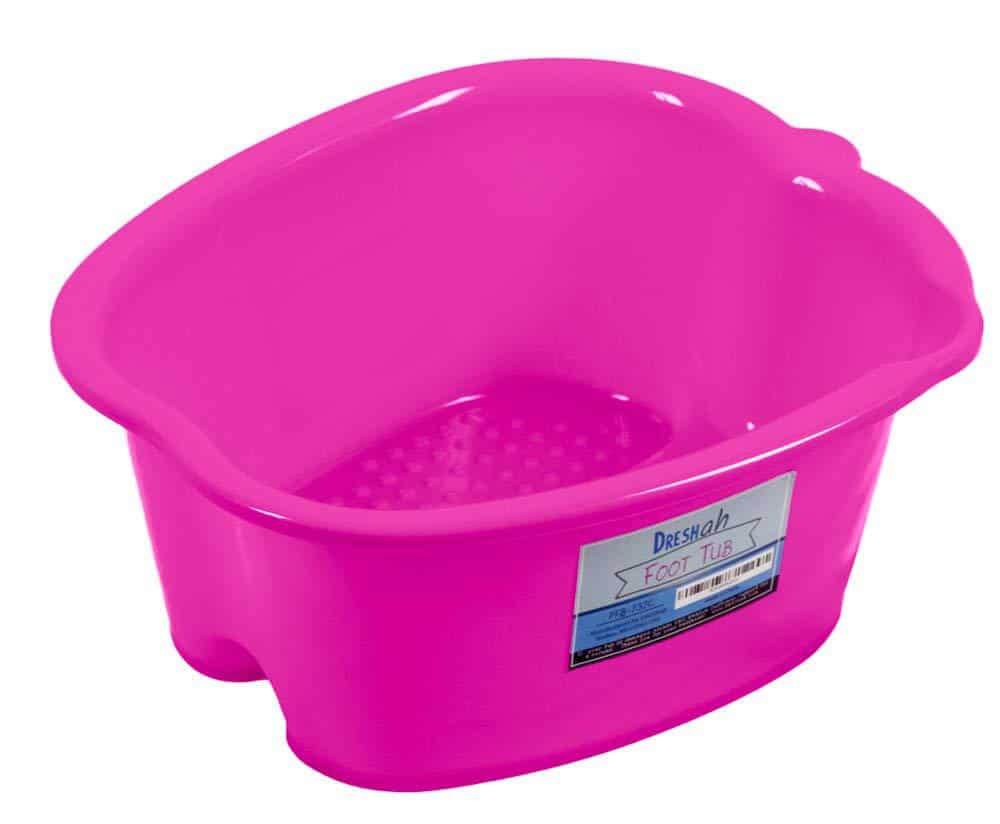 Dreshah Large Pink Foot Bath Tub for spa pedicure and massage