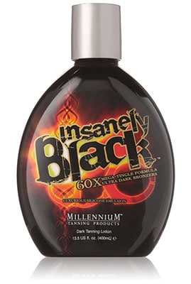 Millennium Insanely Black Dark Tanning Lotion - best tingle tanning lotion for beginners