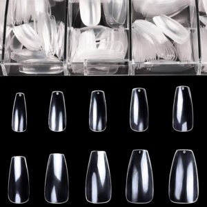 BTArtbox Clear Acrylic best Coffin shaped Nails