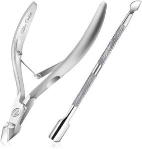 Blue orchids Cuticle Cutter and Cuticle Pusher