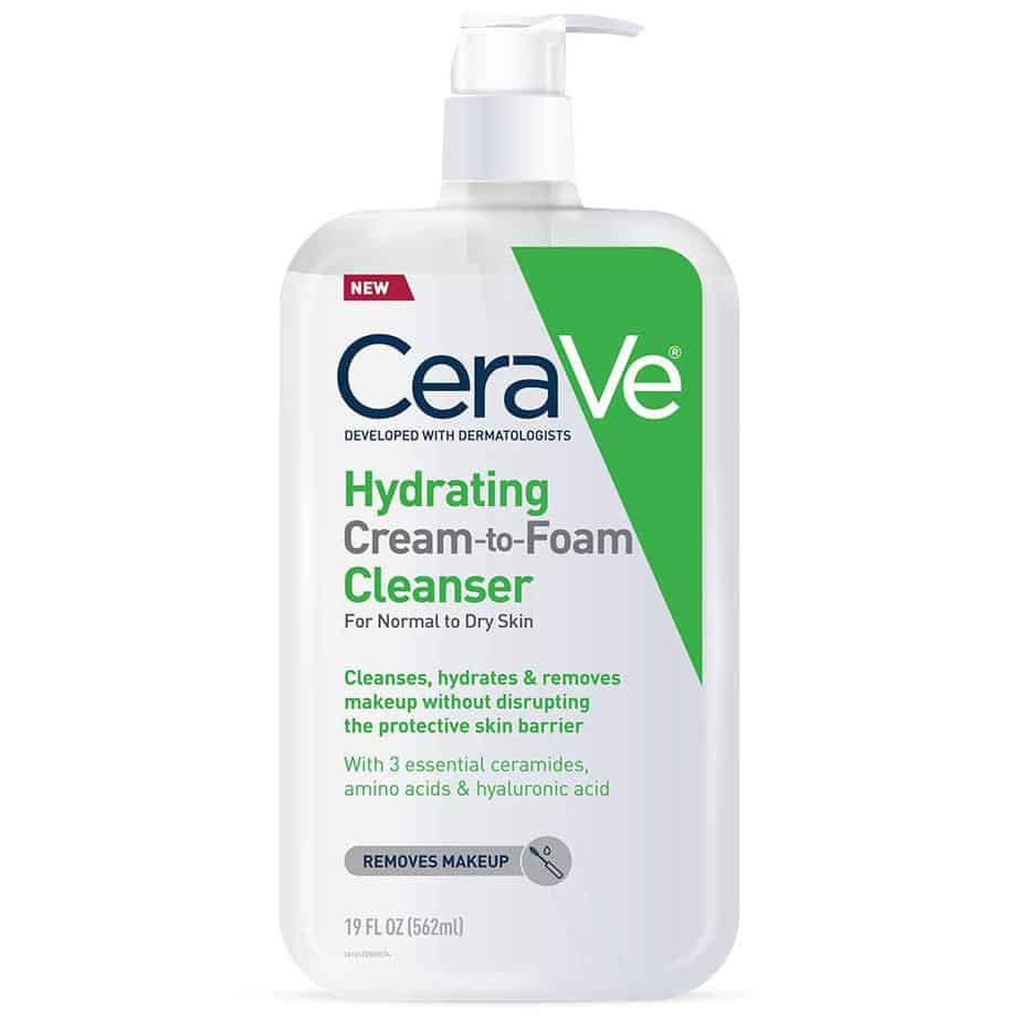 Cerave Hydrating Cream to Foam cleanser