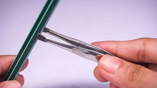 how to sharpen tweezers